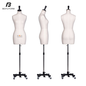 Beifuform-Maniquí de medio cuerpo para <span class=keywords><strong>mujer</strong></span>, maniquí de tamaño francés de alta calidad con base, maniquí drapeado para sastrería - Product Image 4