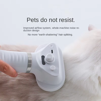 Peigne de toilettage électrique ABS pour animaux de compagnie, massage par pulvérisation à une touche pour la perte de poils chez les petits chiens et chats