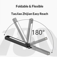 Nouvelle lampe de travail magnétique pliable haute intensité en ABS avec affichage numérique, pour réparation automobile, chargeur de batterie intégré - Portable