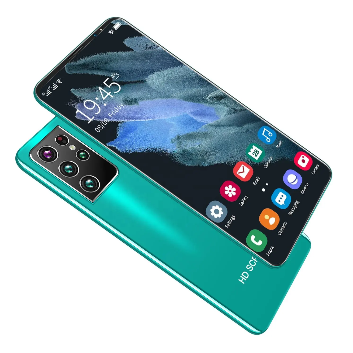 Ponsel Android S21 Ultra 5.5 inci, ponsel pintar 3G 4G 5G layar besar piksel definisi tinggi Super harga murah