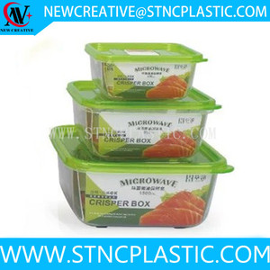 FreshWorks Produce Saver Juego de 3 piezas Contenedores cuadrados de almacenamiento de alimentos - Product Image 3