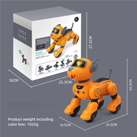 RC Elektrischer Plastik-Sprach-Musik-Tanz-Dialog-Sensitiver Interaktiver Roboterhund Spielzeug 2,4GHz Fernbedienung Lehrreich für Kinder