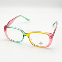 Montures optiques ultra-légères colorées en gros de Taizhou en stock pour femmes – Montures de lunettes carrées très vendues pour femmes