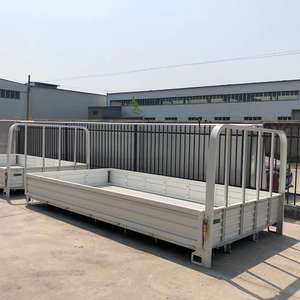Camión volquete Van Box Más barato Flet Bed Truck Body Drop Side Cargo Truck Bodies - Product Image 1