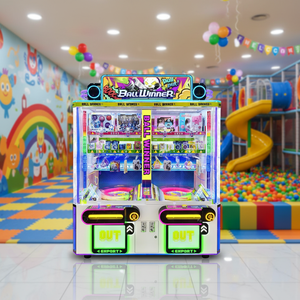Rongxiang Original Machine à balles de jeu pour enfants, version anglaise, 110/220V, pour 2 joueurs, modèle <span class=keywords><strong>Paradise</strong></span> Doll Machine, pour magasins, à partir de 3 ans, garantie 1 an - Product Image 1