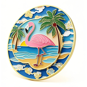 แม่เหล็กติดตู้เย็นลายปาล์มชายหาดสไตล์ฮาวาย ของที่ระลึกโลหะคุณภาพดี สำหรับตกแต่งบ้านและเป็นของฝากสำหรับนักท่องเที่ยว - Product Image 6