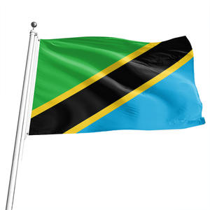 Drapeau national de la <span class=keywords><strong>Tanzanie</strong></span> <span class=keywords><strong>en</strong></span> polyester, 3x5 pieds, pour l'extérieur, vente <span class=keywords><strong>en</strong></span> gros - Product Image 4