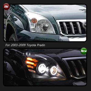 ชุดไฟหน้า TYPY สำหรับ Toyota Land Cruiser Prado ปี 2003-2009: ชุดแปลงไฟ LED เลนส์ Angel Eye พร้อมไฟวิ่งกลางวัน - Product Image 3