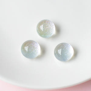 Venta al por Mayor de Materiales para Manualidades, Accesorios de Resina Semicirculares Transparentes con Diseño de Cielo Estrellado, Accesorios para el Cabello - Product Image 3