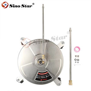 भारी शुल्क 4000psi स्टेनलेस स्टील 15 "सतह क्लीनर 3 पहियों का दबाव कार धोने के लिए 2 एक्सटेंशन वांड अटैचमेंट के साथ - Product Image 5