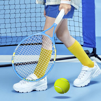 Vente en gros de raquettes de tennis pour enfants en aluminium et polyester de 23 pouces de bonne qualité, personnalisées