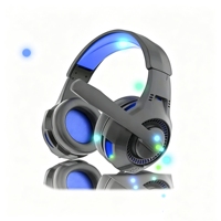 Casque de jeu filaire supra-auriculaire avec prise simple 3,5 mm et micro pour PC portable