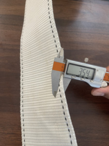 White Striped 10cm 100% Polyester Webbing <b>Sling</b> Durable Industrial Lifting & Cargo Securing Strap - Product Image 3