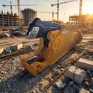 360 °   Cisaille de démolition hydraulique rotative pour excavatrice de 12 à 18 tonnes |   Concasseur de béton multifonction certifié CE et broyeur de ferraille - Product Image 1