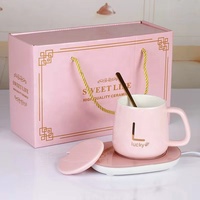 Tasse à café électrique, pour Sublimation, en céramique, 30 ml, Thermostat, boîte-cadeau, température constante à 55 degrés, USB