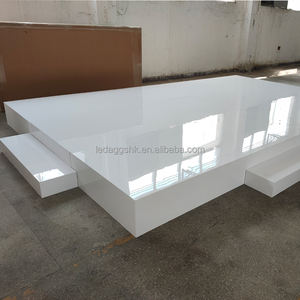Escenario LEDA para Decoración de Fiestas, Escenario Redondo de Acrílico Blanco de 2 m para Eventos, Cumpleaños y Bodas - Product Image 6