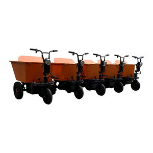Electric Drive on Platform Truck with Seat 4 Wheel Battery Trolley 1 Ton Electric Cargo Flat <b>Transporter</b> - Product Image 3
