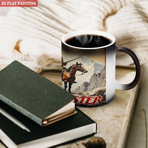 <b>Ceramic</b> Magic Mug 11oz Frosted Black Heat Sensitive Home Kitchen <b>Cup</b> - Product Image 3
