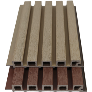 Panel de pared estriado PVC decoración personalizada varias longitudes exterior ignífugo impermeable Venta de larga duración - Product Image 2