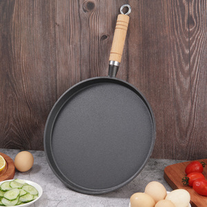 Round Frying <b>Pan</b> 30Cm Durable <b>Nonstick</b> Cookware For Grilling Stir Frying Pizza Teppanyaki Steak Induction Compatible - Product Image 3