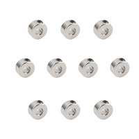 Collier de roue métallique de 3 mm avec vis de fixation, butée d'essieu pour train d'atterrissage d'avion RC, lot en carton en vrac pour distributeur