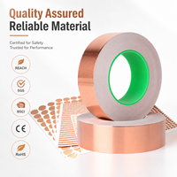 Ruban adhésif découpé à une face haute conductivité de 0,06 mm, résistant aux hautes températures, durable, pour blindage EMI