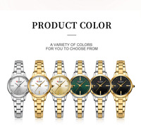 CURREN 9094 montres à quartz habillées à cadran rond simple pour dames avec bracelet en acier inoxydable montres-bracelets de luxe