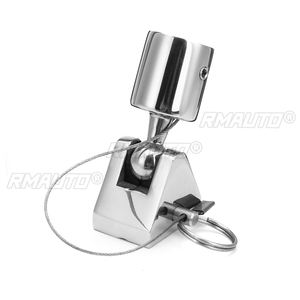 Conector de bisagra giratorio 180° para cubierta de barco, herraje marino de acero inoxidable, pulido a espejo, duradero, resistente al óxido, reutilizable - Product Image 5