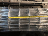 Rouleau de grillage soudé galvanisé à mailles carrées pour clôtures, sols de serres et couvertures de sous-sols