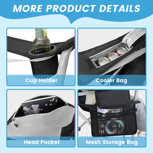 Venta al por mayor portátil camping sillas plegable ajustable Relax hispeed silla plegable Camping pesca césped silla para al aire libre - Product Image 2