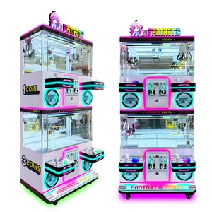 Vente directe Machine de poupée en métal à pièces peu coûteuse Langue espagnole Ticket Griffe Grue Jouet Ticket Récepteur Opération - Product Image 3