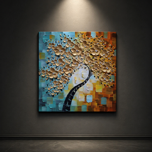 Peinture à l'huile sur toile personnalisée, style impressionniste, amande <span class=keywords><strong>en</strong></span> <span class=keywords><strong>fleurs</strong></span>, texture 3D abstraite, <span class=keywords><strong>fleurs</strong></span>, pour décoration intérieure - Product Image 6