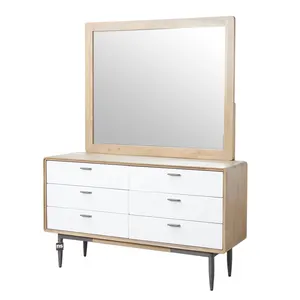 NS FURNITURE Makeup Home comò tavolo con cassetti Nordic Light Luxury Dresser Storage con specchio armadio in legno