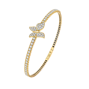 Bracelet en or blanc 18 carats véritable avec diamant de laboratoire de taille ronde classique pour femmes, vente en gros - Product Image 1