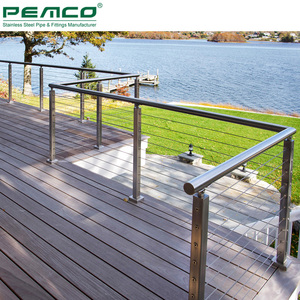 Cáp Ngoài Trời Dây Lan Can Ban Công Boong 316 Cáp Thép Không Gỉ Hàng Rào Lan Can Hệ Thống Chi Phí - Product Image 4