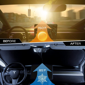 Custom Logo Car Sunshade With Custom Logo Outdoor Car Sunshade Folding Car <b>Window</b> <b>Shade</b> - Product Image 4