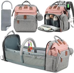 Free sample Fashion Travel Diaper Backpacks with <b>Changing</b> Pad and Pacifier Case, Multipurpose Baby Diaper Tote <b>Bags</b> in Bulk - Product Image 3