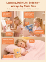 Peluche interactive IA parlante pour enfants, idéale pour l'apprentissage des langues, la maison et les voyages – Peluches intelligentes avec IA