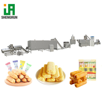Ligne de production de snacks soufflés au maïs, extrudeuse automatique à double vis pour snacks soufflés au maïs et au riz