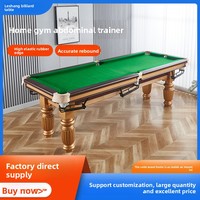 Flower Legs Home Five Points Training Pool Table Standard American Billiards Solid Wood Parent-Child Billiards Wholesale