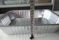 Plateau jetable en papier d'aluminium avec couvercle en plastique PP pour l'emballage alimentaire pour le stockage de la vaisselle et des assiettes