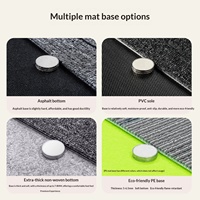 Moderner Minimalistischer Stil Gewebte Verdickte PVC-Acryl Büro Kommerzieller Ineinandergreifender Rutschfester Geometrisches Muster Bodenmatte Teppich