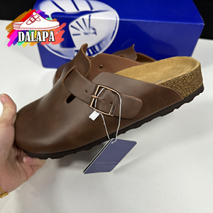 Zapatos Planos de Cuero Vacuno Birkens Booston de Primera Calidad al por Mayor, Suaves y Cómodos, con Plantilla de Corcho, para el Uso Diario Masculino - Product Image 6