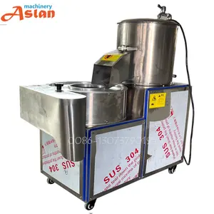 Stainless Steel Potato Chips Cutting Machine Multi-Function Potato Peeling Slicing Shredding Machine