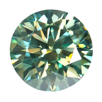 VVS Vente en gros Certifié Gra D Couleur Vert Turquoise Couleur Moissanite Pierres en vrac
