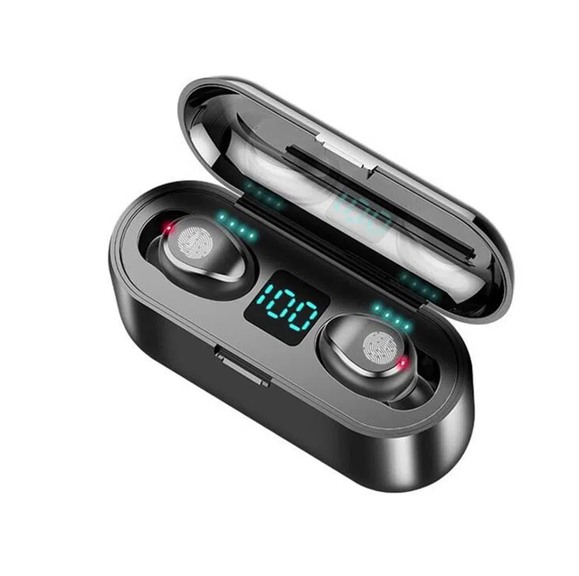 F9 Auriculares Inalambricos Power Bank Headphones LED Display Wireless Stereo Sound in Ear Gaming Earphones Hifi Sound Earbuds