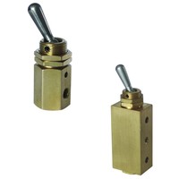 STNC G22-M5 2/2 Way M5 Port Compact Simple fonctionnement corps en laiton mécanique vanne à bascule manuelle pour systèmes pneumatiques