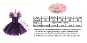 Disfraz de Halloween para niñas, 3 uds., disfraz de bruja, regalo de fiesta de carnaval, vestido de tutú de Cosplay para niños con sombrero - Product Image 6