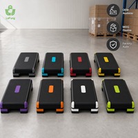 Plateforme de Step Aérobic Réglable 78 cm, 3 Niveaux de Hauteur, Planche de Step Fitness en PP, Stepper de Gym, Vente en Gros Usine