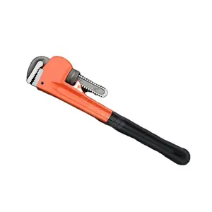 Heavy-Duty American Type Pipe Wrench with Dipping Handle Pipe Tongs for Versatile Use